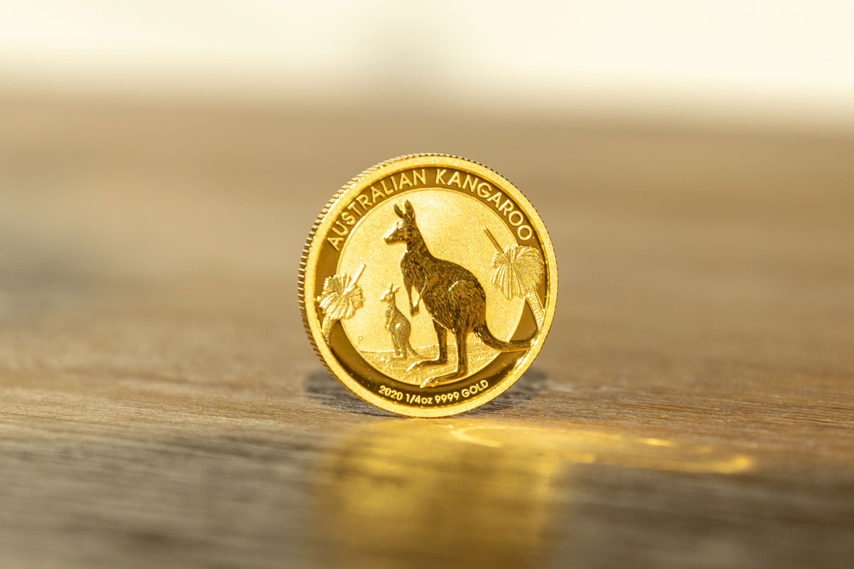 Australian Kangaroo Gold Nugget 2020 Rückseite